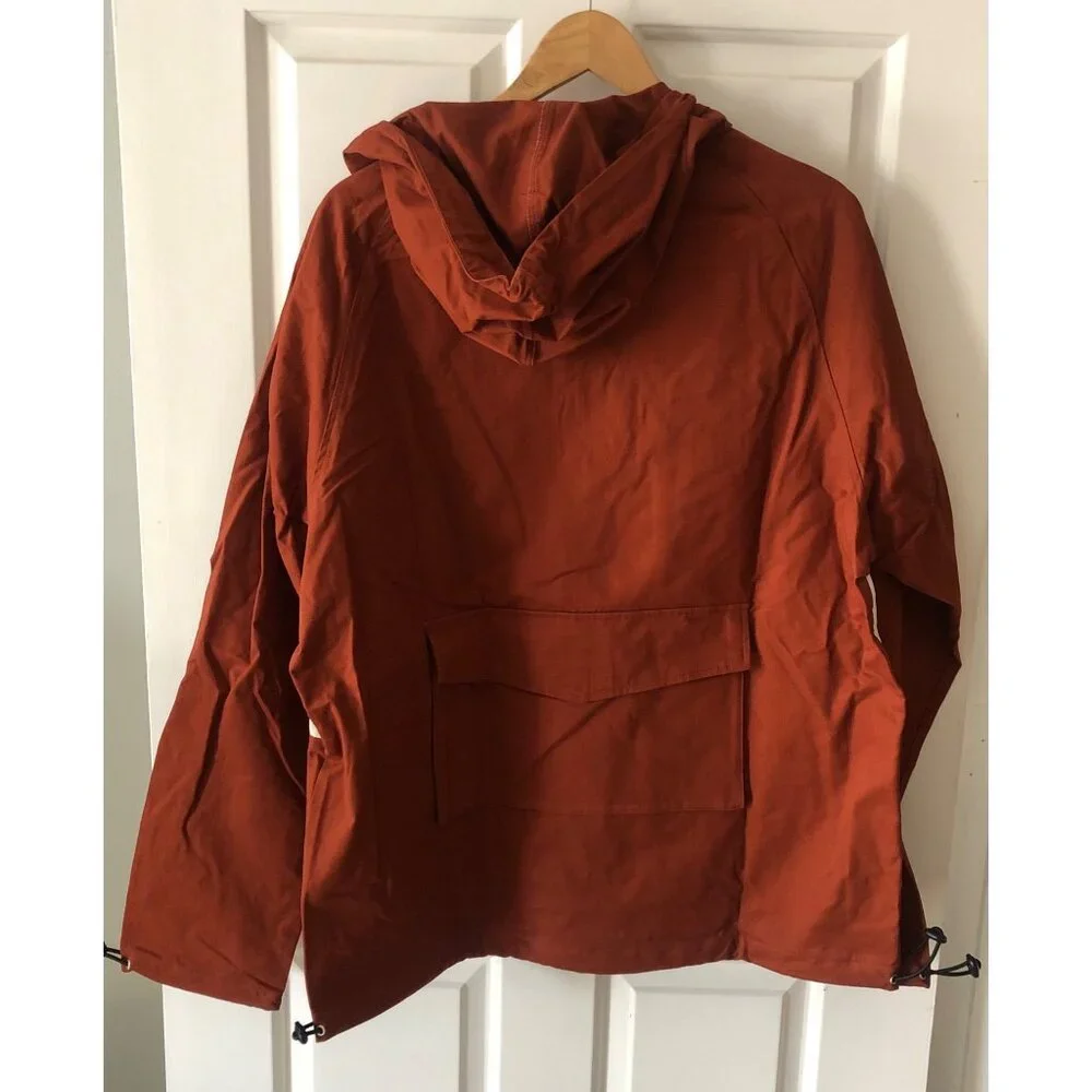 NEW Richie Le Men's Stylish Rust and White Windbreaker Size Medium